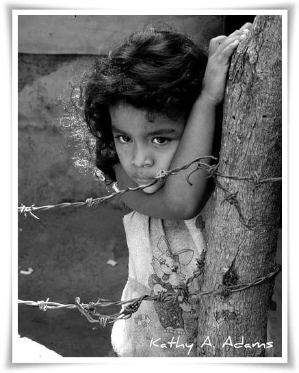 Esmeralda Santiago as a child in Puerto Rico